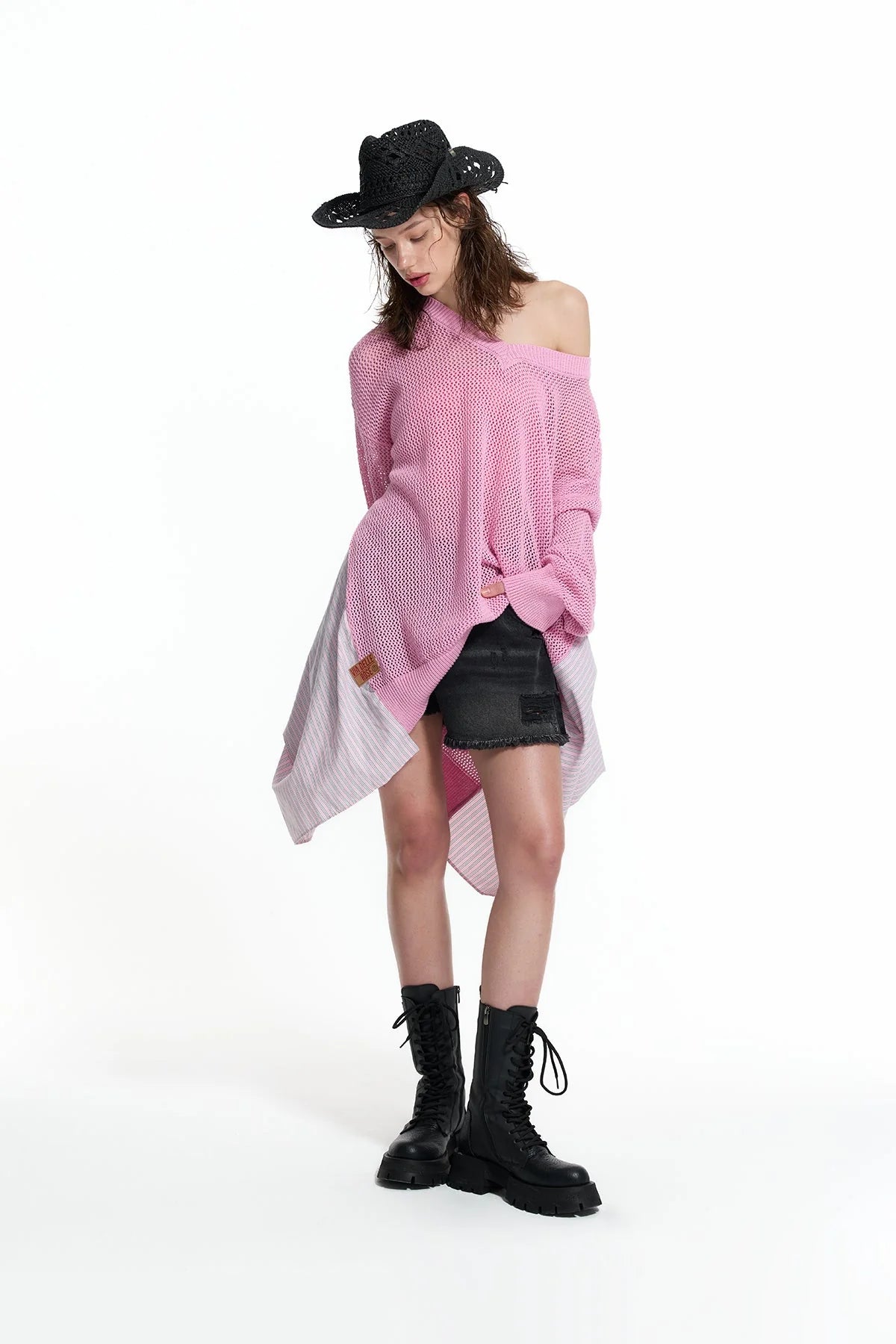 Overshirt Rosa e Righe
