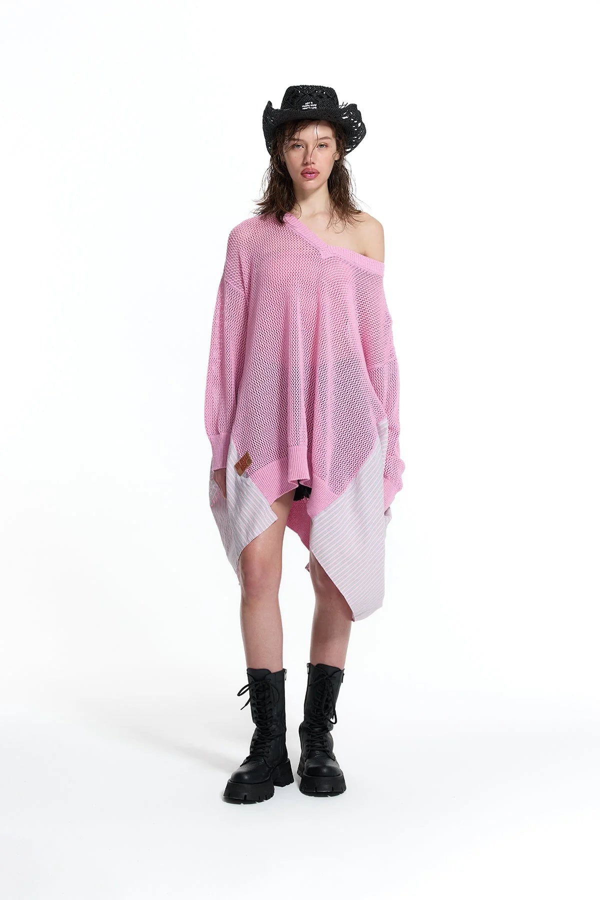 Overshirt Rosa e Righe