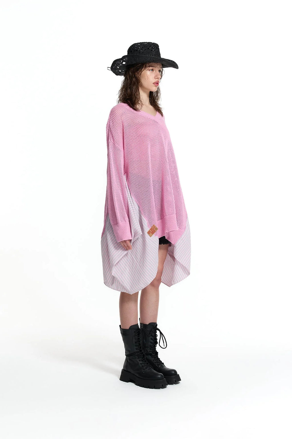 Overshirt Rosa e Righe